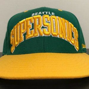 Seattle Supersonics sonics Mitchell & Ness fitted hat, 7 1/8 NEW